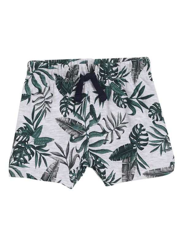 Boys Light Grey Printed Short Trouser image number 0